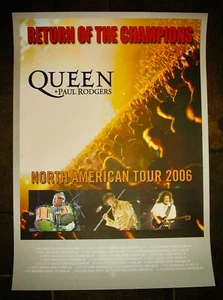 QUEEN+PAUL RODGERS~Póster de la gira norteamericana del regreso de los campeones~#561/650 - Imagen 1 de 2