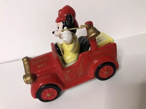 Disney Schmid Collectible Music Box MIckey Mounse Fire Engine Chariots of Fire - Picture 1 of 8