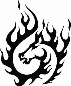 NEW TRIBAL HORSE #TAN2/393 DECAL VINYL GRAPHIC RV MOTOR HOME AUTO HOOD AUTO VAN - Picture 1 of 2