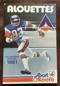 1981 Montreal Alouettes Pocket Schedule **Clean - Picture 1 of 3