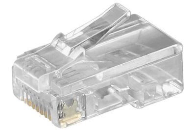 Goobay RJ45-Westernstecker für Flachkabel, 8 polig - zum Crimpen an Telefonflach - Bild 1 von 2