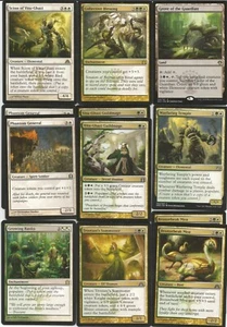 Gettoni Verde Bianco *Popolare* Mazzo Magico Personalizzato Mtg Magic The Gathering Rari - Foto 1 di 3