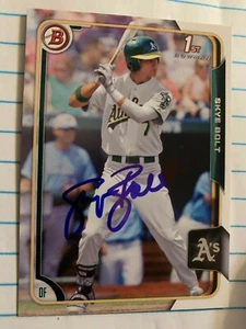 SKYE BOLT 2015 BOWMAN SIGNED CARD - Picture 1 of 1