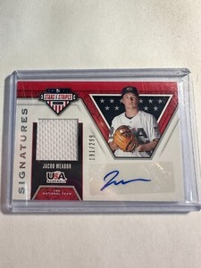 K128,566 - 2019 USA Baseball Stars and Stripes Jersey Auto #39 Jacob Meador/299