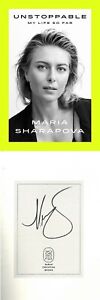 Maria Sharapova signed Unstoppable: My Life So Far 1ST Edition Hardback Book-COA