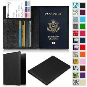 Fintie Passport Holder Travel Wallet RFID Blocking PU Leather Card Case Cover US