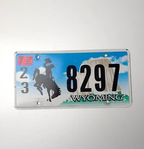 2001-08 Wyoming Nummernschild (2007 Tag) | Sublette County | 23-8297 - Bild 1 von 5