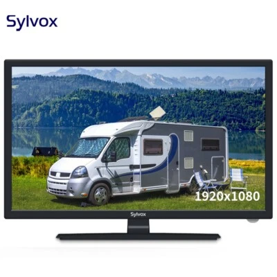 SYLVOX 12/24 Volt 24 Inch RV TV 1080P Built-in DVD Player Speaker FM Radio - Image 1 of 4