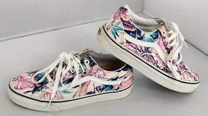 Vans Old Skool Damenschuhe 7,5 Canvas Blumenmuster Tropical Skate Low-Top Sneaker - Bild 1 von 11