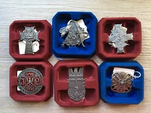 the Set of 6 Polish Commemorative War Badges - Picture 1 of 8