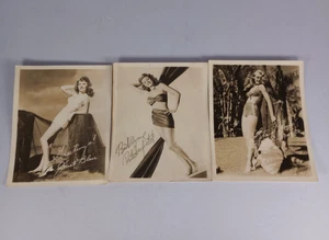 Pin-Up Actress Rita Hayworth Leslie Brooks Janet Blair Pre-Printed Signature Pic - Picture 1 of 14