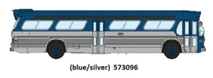 New Look Fishbowl Bus 'N' scale 1/160 Rapido 573096 blue/silver - Picture 1 of 1
