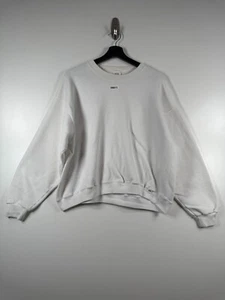 Vtg Russell Athletic Unisex Pullover Sweatshirt White Sz Large 24x23.5 - Picture 1 of 18