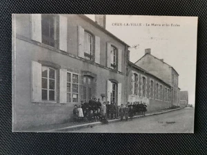 CPA 58 CRUX-LA-VILLE - La Mairie et les Ecoles - Imagen 1 de 2