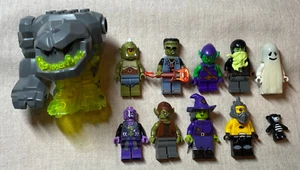 Authentic LEGO Minifigure Lot of 10 Miscellaneous Figures including Rock Monster - Picture 1 of 1