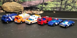 6 VTG Matchbox 1:63 1:69 POLICE/FIRE RESCUE CARS Camaro Z-28 FORD LTD AS-IS - Picture 1 of 21