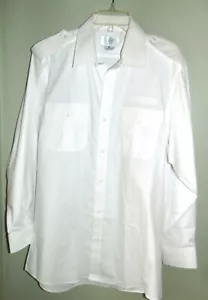 Camicia pilota Murphy & Hartelius bianca 16,5- 34/35 lunga slv spalline uniforme NUOVA - Foto 1 di 5
