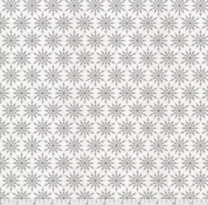 Tim Holtz Christmastime Flurry White PWTH170 Snowflakes Fabric, 1 Yard  - Picture 1 of 2