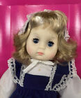 VTG Madamoiselle Eugene Crown Collection Christina Doll 1st Edt Blue Velvet Dres