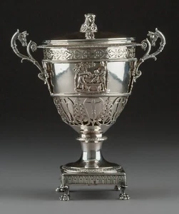 French Empire Neoclassical Silver Covered Sugar Urn, Paris, circa 1809 - 17.95oz - Picture 1 of 5
