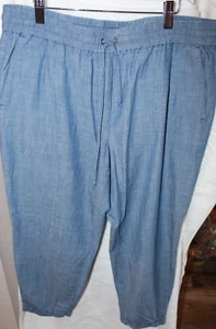 J.Crew Beach Casual Chambray Pants Size 14 - Picture 1 of 4