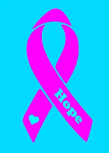 Nastro rosa ~ cancro al seno, speranza di beneficenza, nome, adesivo finestra cuore auto/furgone!! - Foto 1 di 8