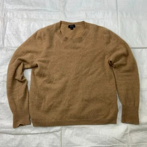 Suéter para mujer J CREW 100 % cachemir cuello redondo marrón talla grande - Imagen 1 de 7