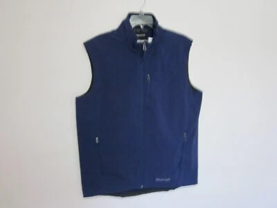Men's Marmot Approach Vest Size L Navy Full Zip Logo NWT - Image 1 of 4