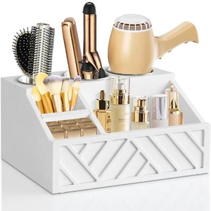 Hair Dryer Holder Wall Mounted Hair Tool Organizer Bathroom Countertop Organizer - Picture 1 of 7