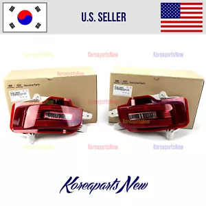 REAR Bumper Backup Lamp Reflector Left + Right ⭐GENUINE⭐ fits Palisade 2020-2022 - Picture 1 of 5