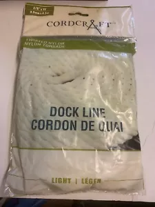 Línea de muelle para barco de nailon 3/8" x 15' trenzada duradera cuerda de calidad premium - Imagen 1 de 4