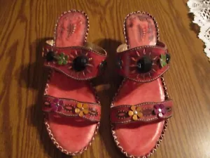 Spring Step - Sandalias con adorno floral y de piedra multicolor - Talla 8 1/2 (39) - Imagen 1 de 8