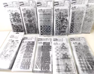 Tim Holtz Stamper's Anonymous Stamp & Stencil You Choose Design - Picture 1 of 16