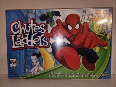 Chutes and Ladders Marvel Super Hero Adventures Board Game - New Factory Sealed - Image 1 of 2