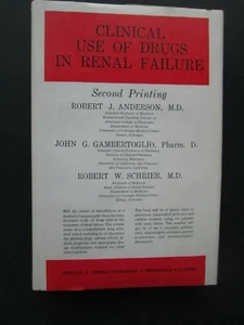 CLINICAL USE OF DRUGS IN RENAL FAILURE Robert J. Anderson 1978 HCDJ Gambertoglio - Picture 1 of 8