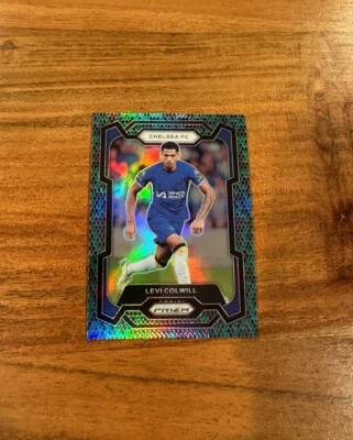 Levi Colwill 2023-24 Panini Premier EPL Green Snakeskin Prizm SSP NRMT+ Chelsea - Image 1 of 2