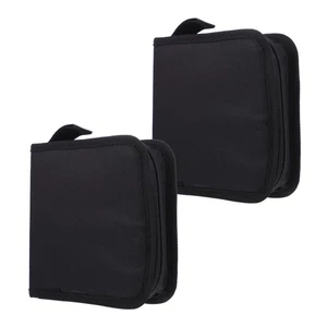 2 Pcs CD-Tasche CD-Halter Aufbewahrung Für Zu Hause Aufbewahrungstasche - Afbeelding 1 van 12