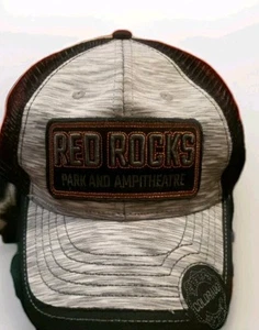 Red Rocks Park und Ampitheater Truckermütze Druckknopflasche brandneu mit Etikett - Bild 1 von 4