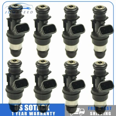 Juego de 8 inyectores de combustible de 28 lb para 01-07 GMC Cadillac y Chevrolet 4,8 L 5,3 L 6,0 L Foto 1 de 4