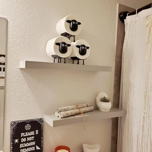 Paquete de 3 soportes de papel higiénico baño rollo ovejas conjunto embalaje opp lindo organizador - Imagen 1 de 8