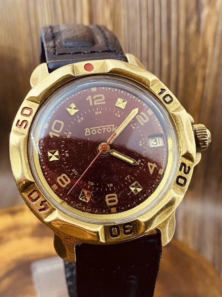 Watch Vostok Komandirskie Wostok Vintage Wristwatch USSR Rare Soviet #8609 - Image 1 of 4