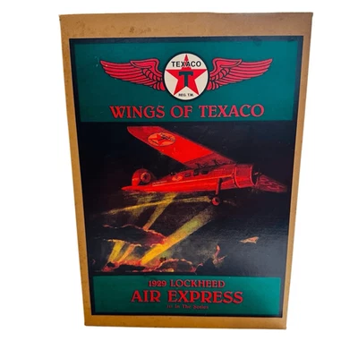Wings of Texaco 1929 Lockheed Air Express 1st in Series Diecast Coin Bank New - Image 1 of 3