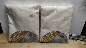 Vintage 300 Chelsea 100% Cotton Onsaburg Pinch Pleated Cafe Curtains 48"x45" NOS - Picture 1 of 8