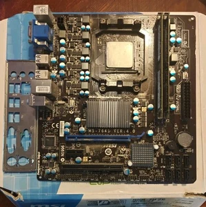 MSI 760GM-P23 (FX) Desktop Motherboard, AMD FX-6300 Processor 8GB Ddr3 IO Shield - Bild 1 von 2