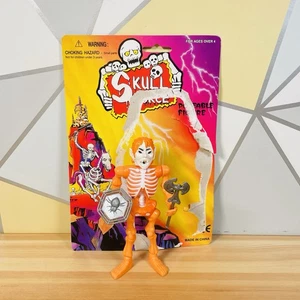 Figura De Colección Skull Force Orange Demon Skeleton 1990 KO Knock Off con Armas y Tarjeta - Imagen 1 de 12