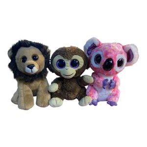 Ty Beanie Boos Set Of 3: Cecil the Lion, Coconut the Monkey, Kacey the Koala - Picture 1 of 4