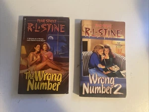 R L Stine Fear Street The Wrong Number 1 & 2 Vintage PB YA Horror 1990s - Picture 1 of 23