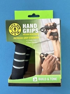 Manopole Golds Gym - Resistenza media - 2 impugnature - maniglie in schiuma - nuove con scatola - Foto 1 di 10