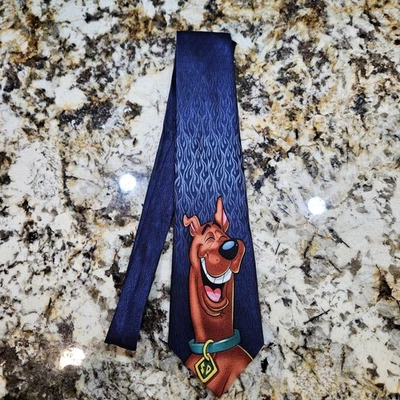 Vtg Scooby Doo Necktie Famous Smiling Great Dane Cartoon Network - Image 1 of 4