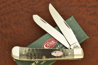 CUCHILLO CASE XX BANDERA EE. UU. ESCUDO MEDIANOCHE ROGERS HUESO TRAMPERO 6254 SS 2002 (27671) Foto 1 de 4